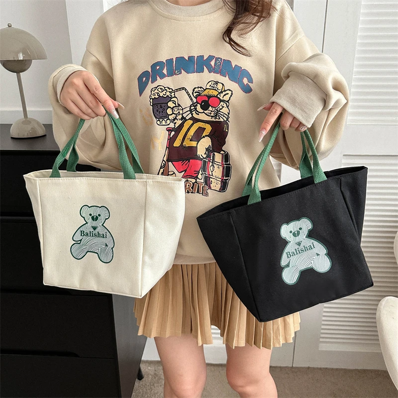 新款帆布妈咪包宝妈外出耐磨时尚简约大容量便携母婴手提包收纳包