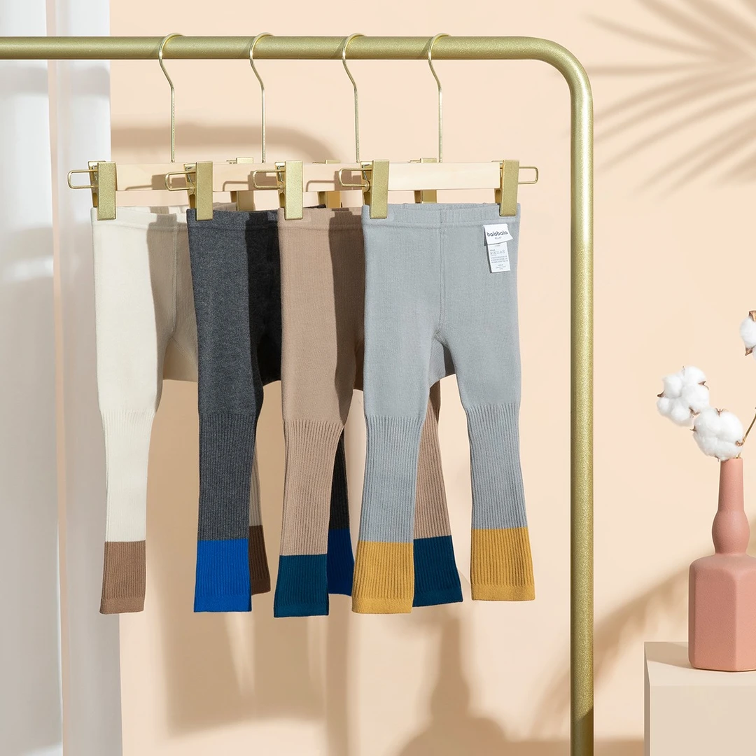巴拉巴拉新款打底裤女童春秋季不勒脚小童宝宝简约
