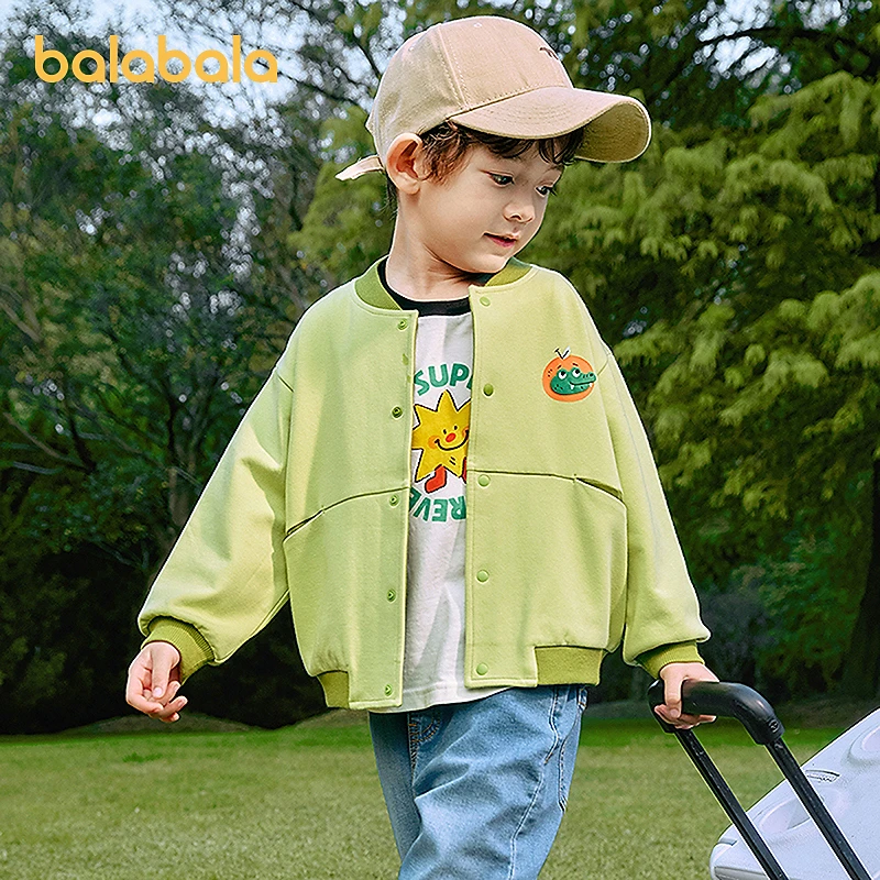 【ninigogo联名】巴拉巴拉童装男童外套直筒春装宝宝女童棒球服休闲