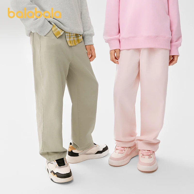 巴拉巴拉童装儿童裤子男童女童长裤宝宝春装2025新款萝卜裤型百搭