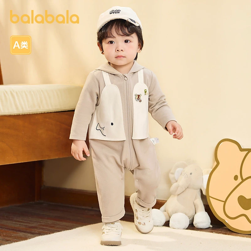 【绘本联名IP】巴拉巴拉婴儿连体衣宝宝包屁衣假两件宝宝外出服