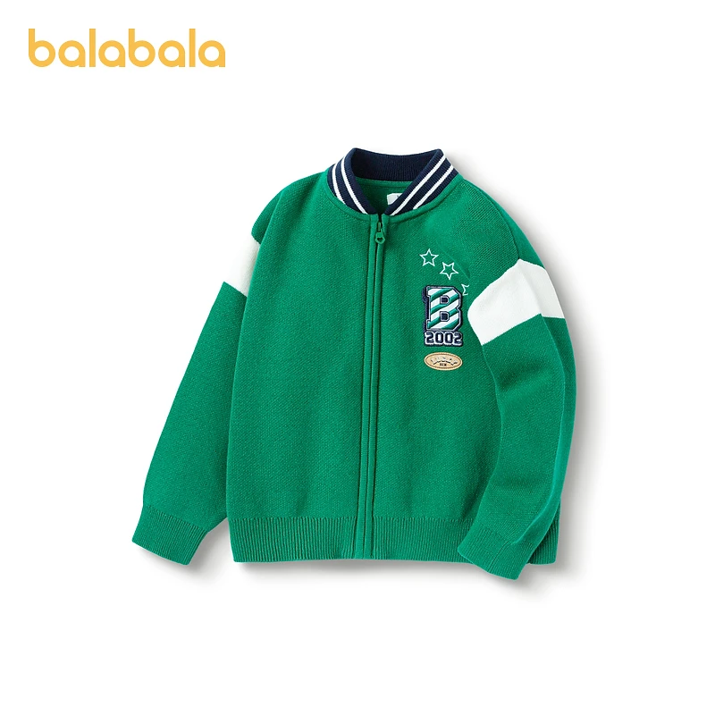 巴拉巴拉童装男童打底衫毛衣开衫儿童春秋春季小童大童时尚休闲装