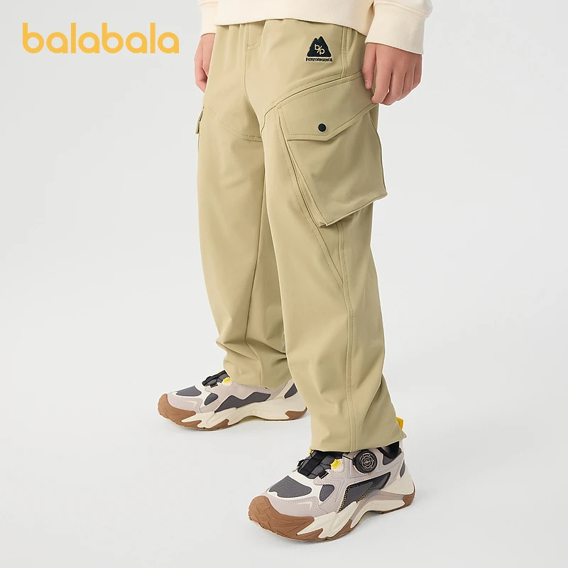 巴拉巴拉童装儿童长裤男童女童2025新款春夏宽松舒适潮流时尚裤子