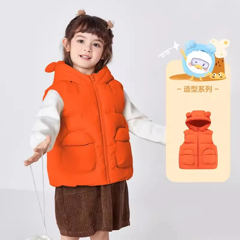 巴拉巴拉男女童马甲羽绒服冬萌趣造型小童外套儿童冬款时尚外穿