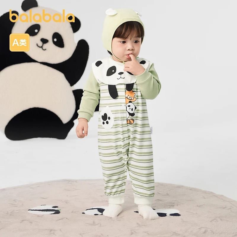 【乐乐趣IP】巴拉巴拉婴儿连体衣秋装宝宝包屁衣