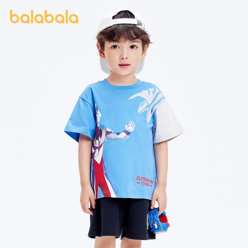 【奥特曼IP】巴拉巴拉儿童T恤男童短袖上衣夏季打底薄款