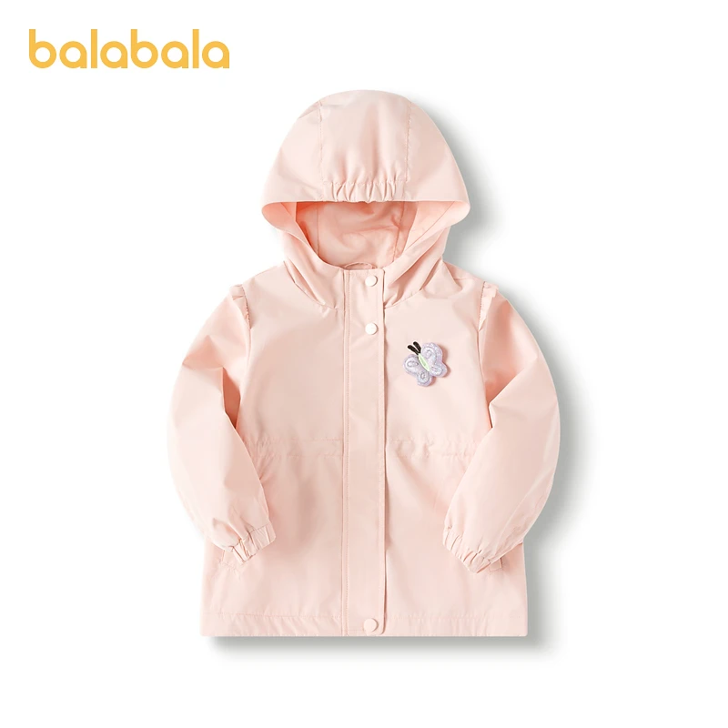 巴拉巴拉童装外套简约连帽上衣春装儿童春秋宝宝