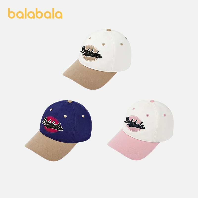 巴拉巴拉夏季儿童鸭舌帽宝宝遮阳帽子棒球帽中性休闲亲子透气时尚