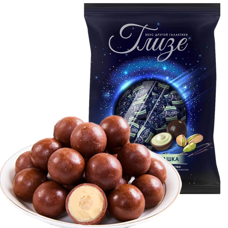 俄罗斯进口拉迈尔星空慕斯巧克力球巧克力味酸奶味冰淇淋味开心果