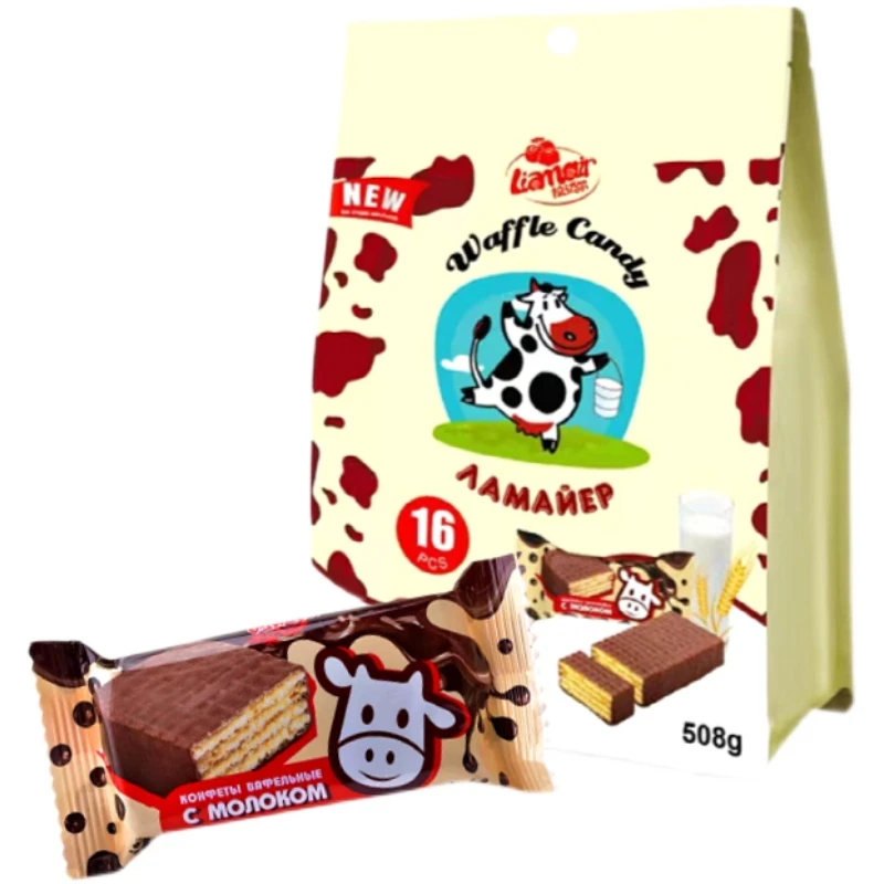 俄罗斯进口拉迈尔牌巧克力威化饼干