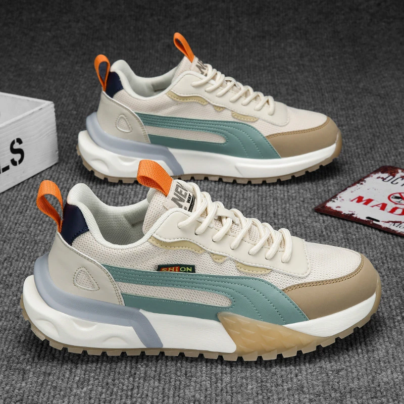 2023新款男鞋秋季阿甘老爹男士休闲跑步厚底增高百搭潮鞋鞋子男款