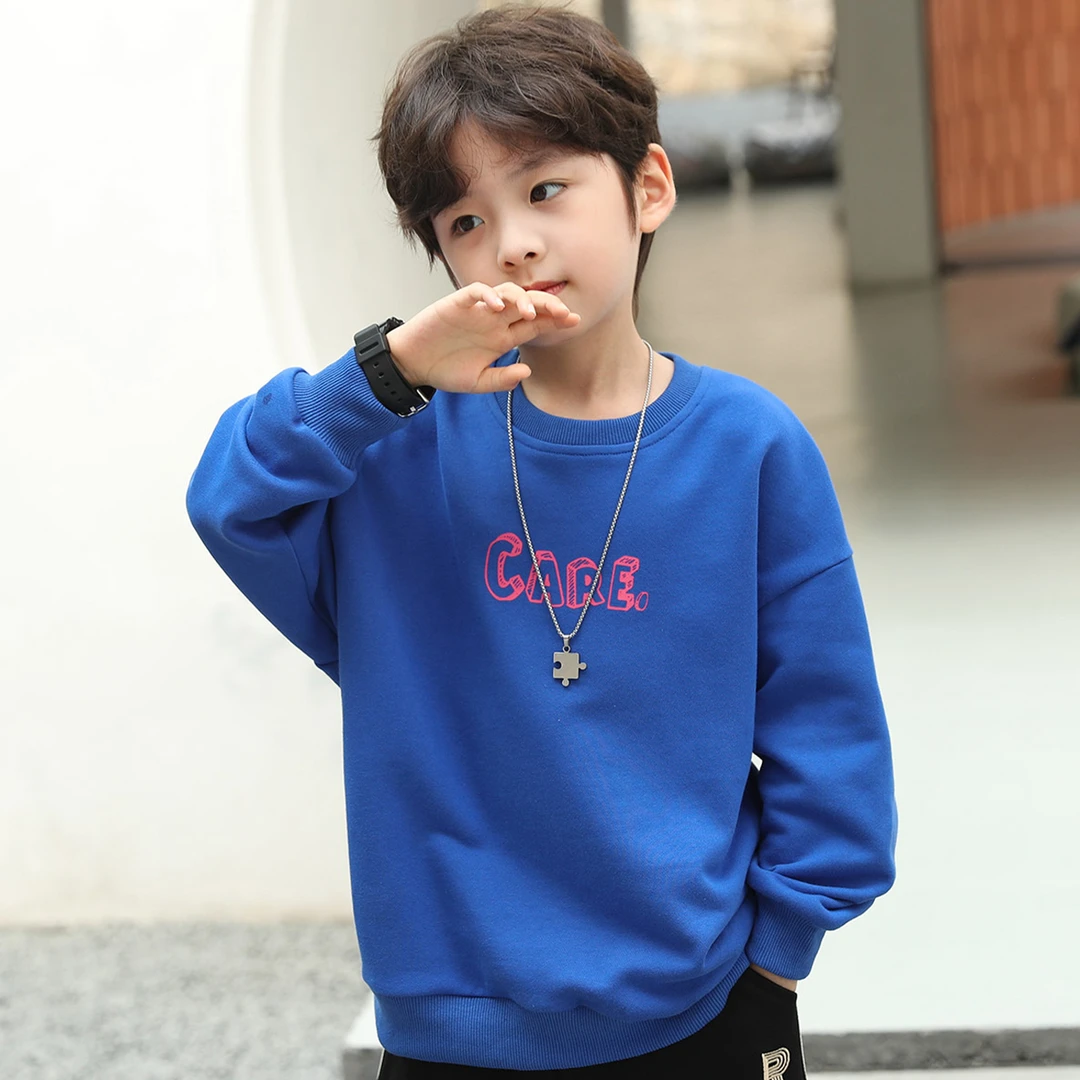 【春款—亲子装】2024新款儿童卫衣中大童春秋帅气休闲上衣时尚印花