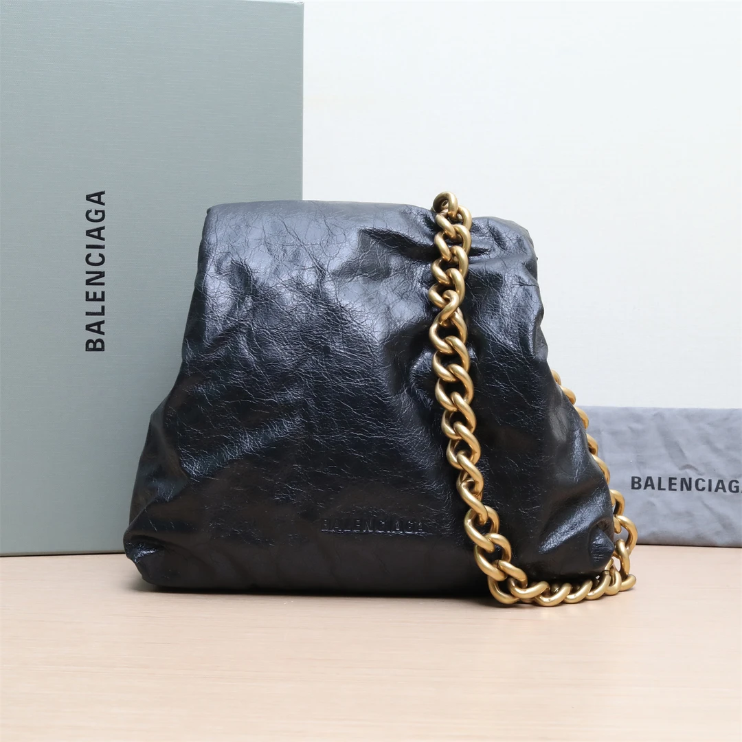 99新 Balenciaga/巴黎世家 小花璐璐P243235207 Puffer单肩包小号