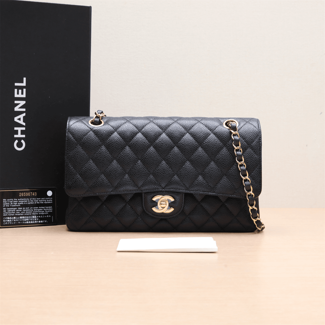 99新 Chanel/香奈儿 小花璐璐P224931439CF 中号 荔枝皮 26开