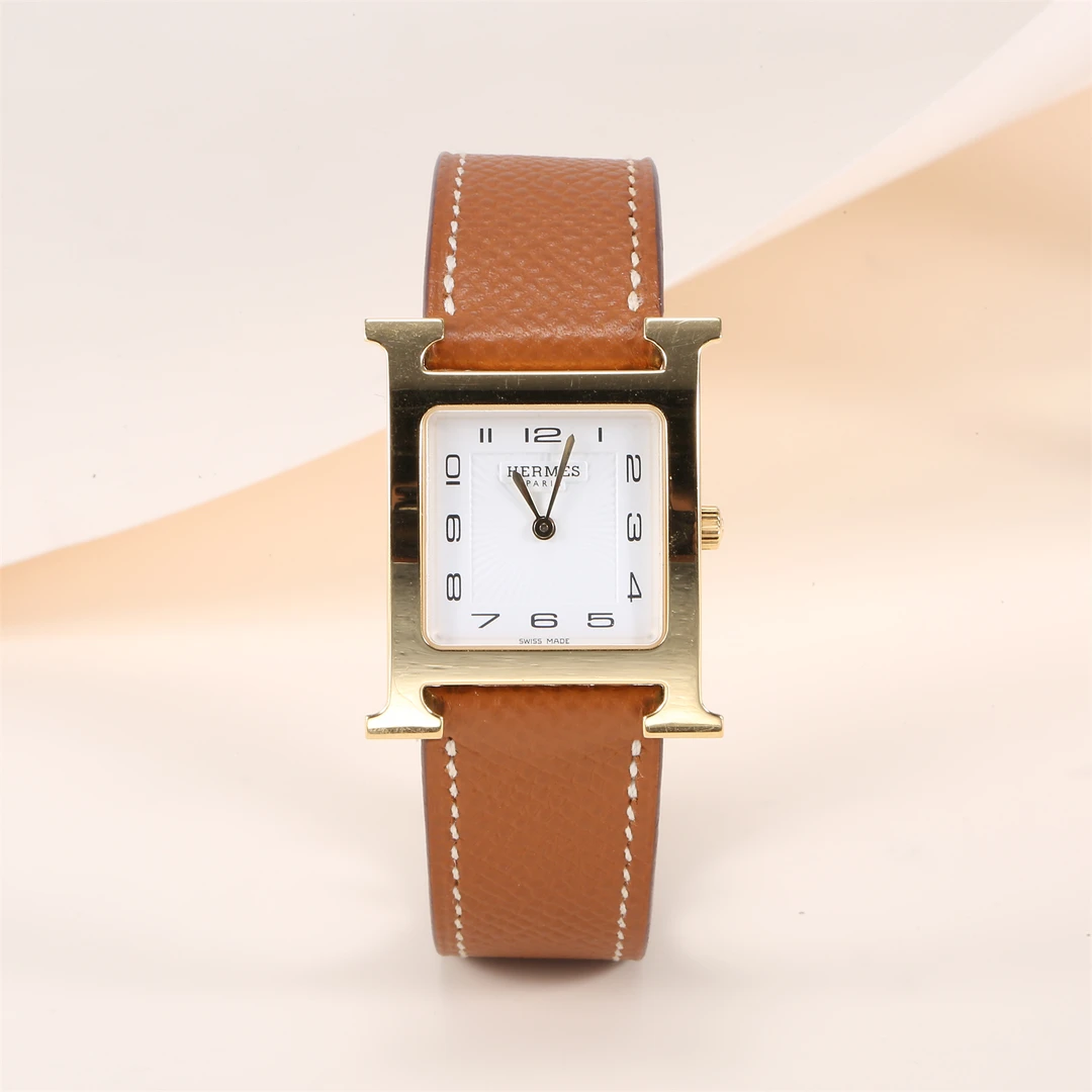 95新 Hermes/爱马仕 小花璐璐P234246228 H石英腕表- 26*35mm