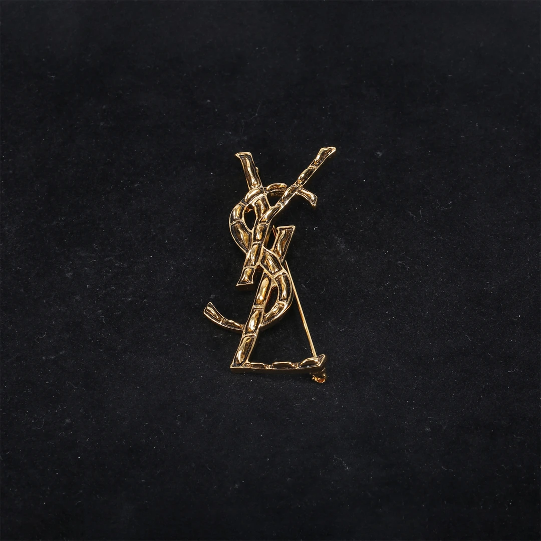 99新 YSL/圣罗兰 小花璐璐P224929987YSL胸针 合金