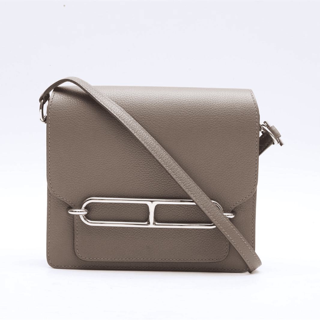 99新 Hermes/爱马仕 小花Jerry P224929905 猪鼻子19锡器灰A刻包