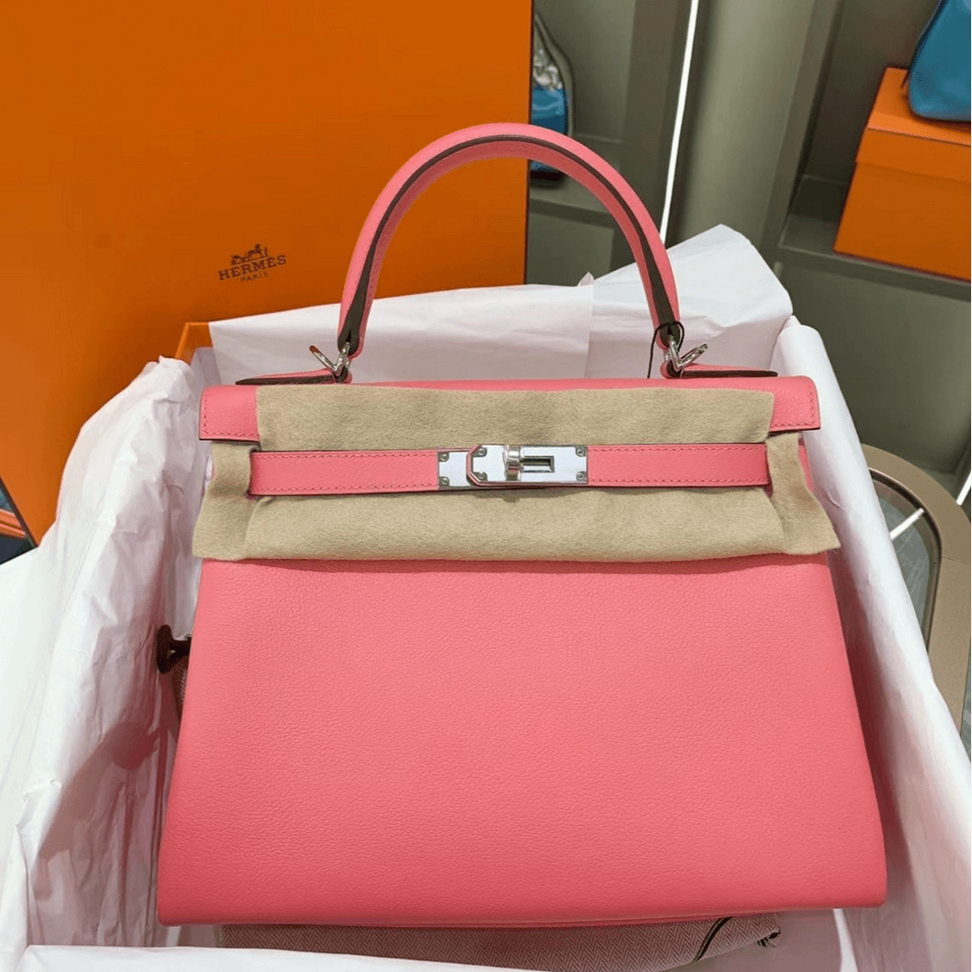 99新 Hermes/爱马仕 小花Jerry P223075043爱马仕包Kelly 28Y刻