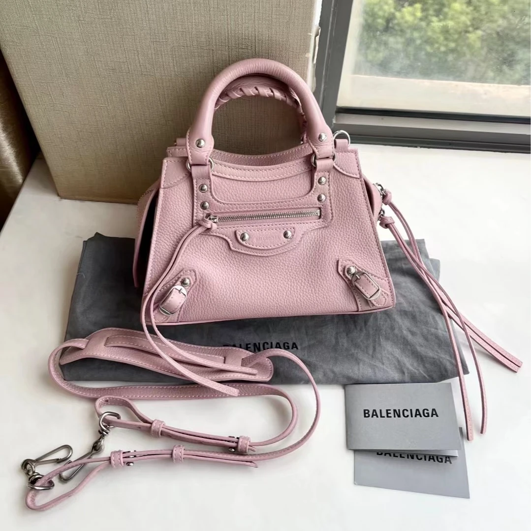 99新  外 小花瑶瑶 Balenciaga neo classic city mini 机车包