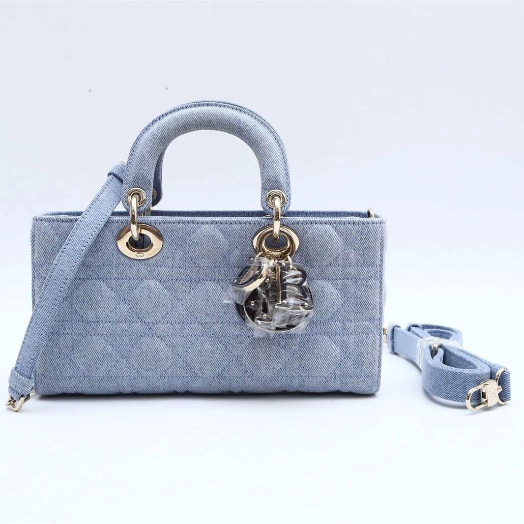 99新 DIOR/迪奥 小花Jerry P234142709 Lady D-Joy 戴妃包 中号