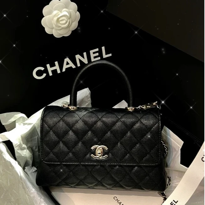 99新 Chanel/香奈儿 小花柳 P224829172 Coco Handle 小号 30开包