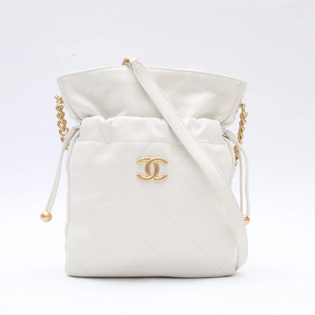 99新 Chanel/香奈儿 小花璐璐P234346674 21秀款 抽绳福袋包 芯片