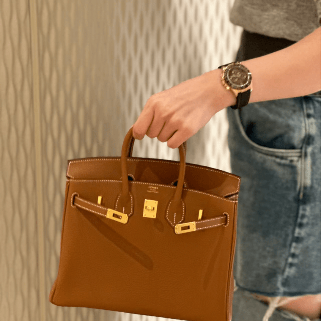 99新 Hermes/爱马仕  小花Jerry Birkin 25 Z刻包