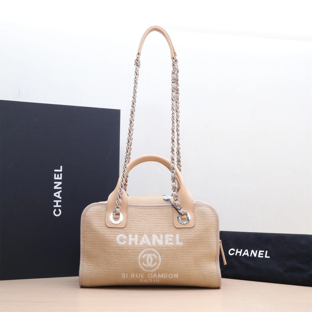 99新 Chanel/香奈儿 小花璐璐P234246035季节款 保龄球包 芯片开