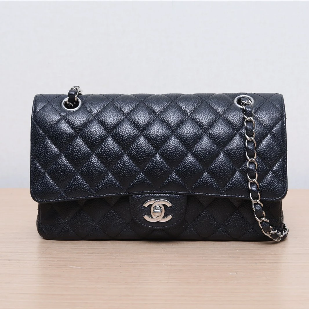 95新 Chanel/香奈儿 小花璐璐P212496778 CF 中号 金扣 28开