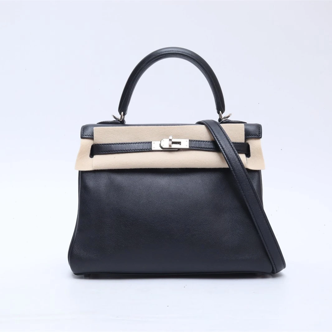 99新 Hermes/爱马仕 小花璐璐4931175 Kelly 25 X刻 手提斜挎包