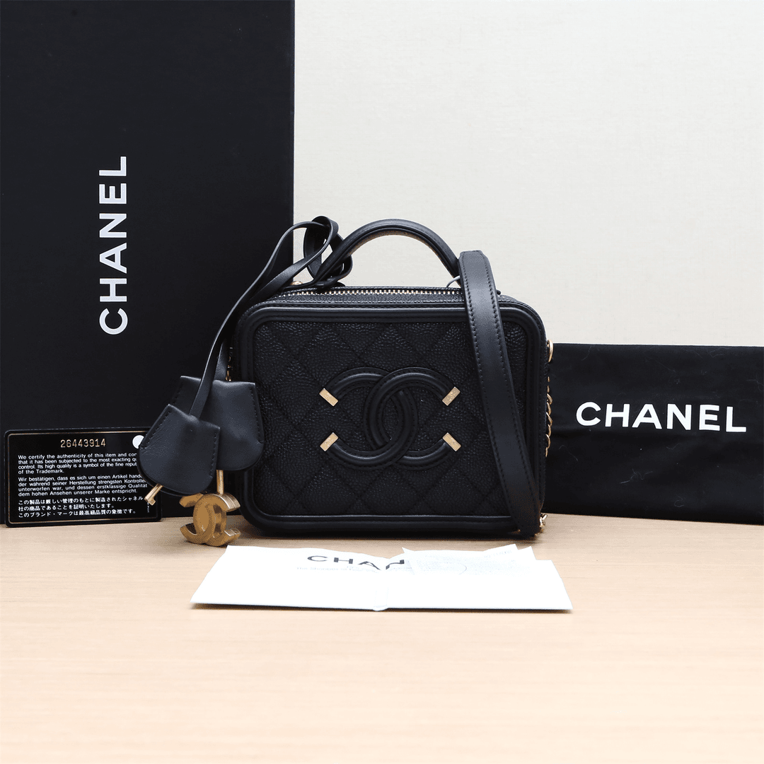 99新 Chanel/香奈儿 小花璐璐P224725963 相机包 小号 荔枝皮26开