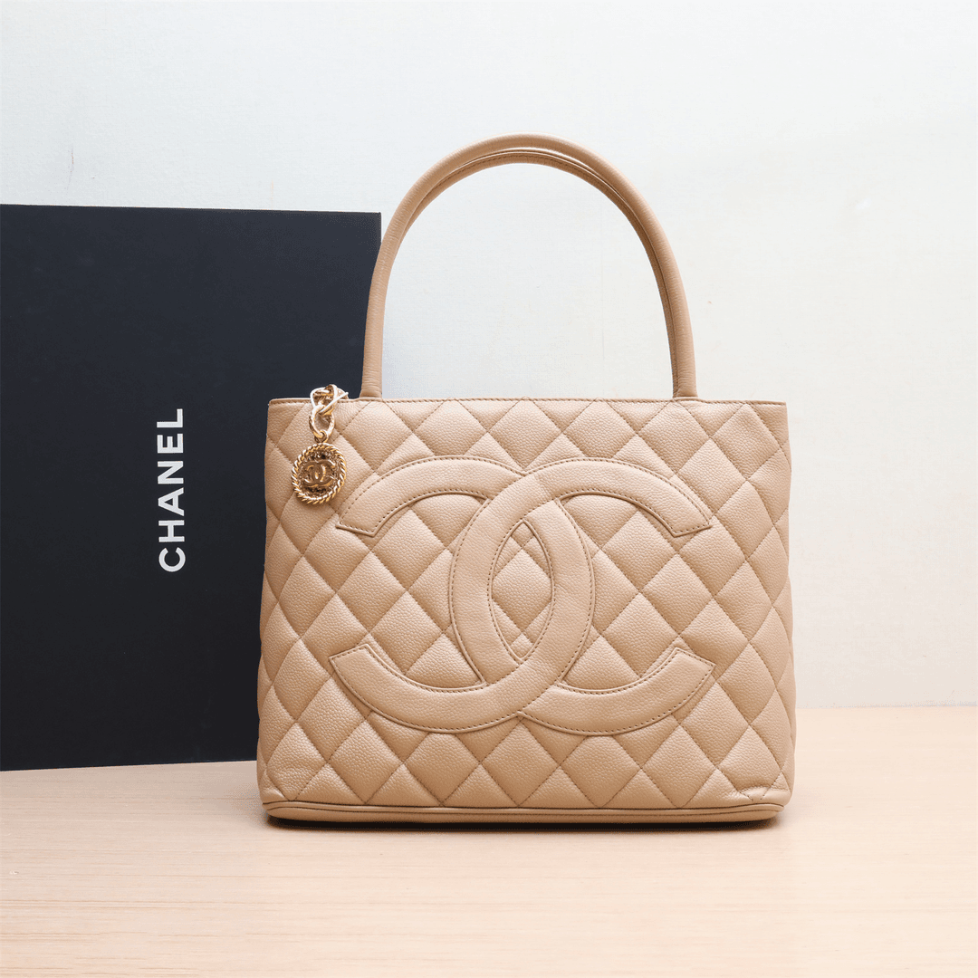 95新 Chanel/香奈儿 小花璐璐P224726582 希尔顿 金币包荔枝皮7开