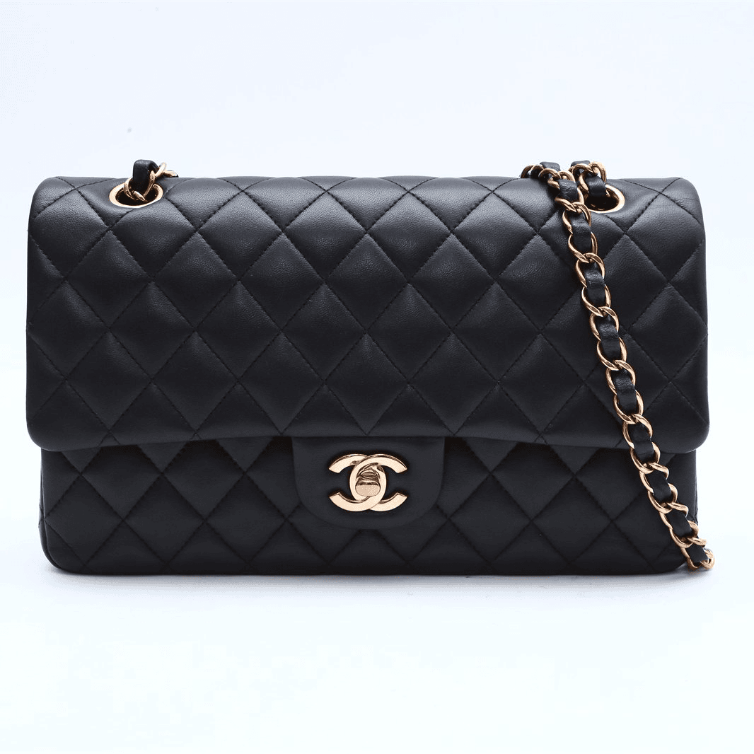 99新 Chanel/香奈儿 小花Jerry P224930911 中号芯片开 玫瑰金扣
