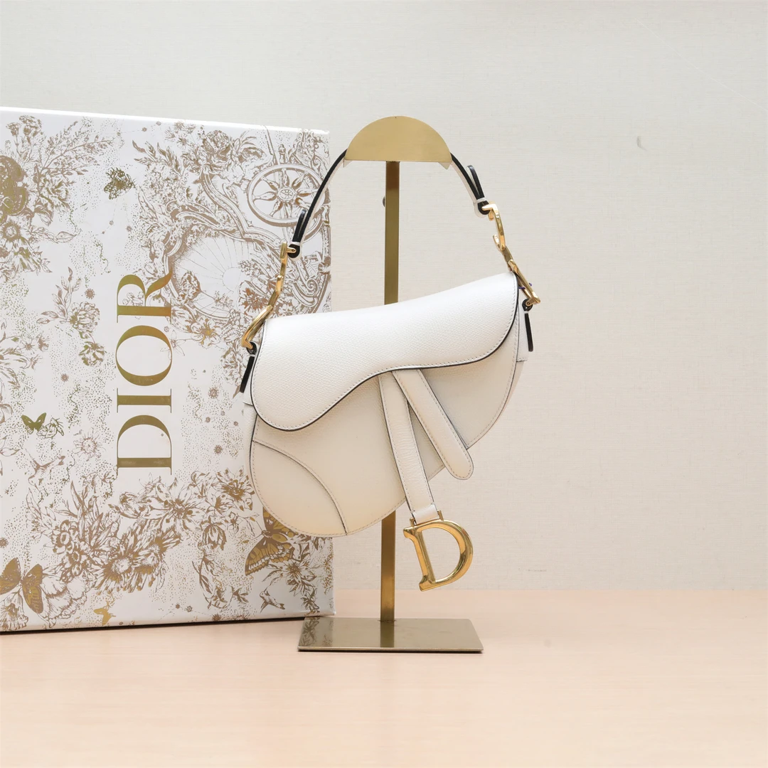 95新 DIOR/迪奥 小花璐璐P214664159 SADDLE 马鞍 小号