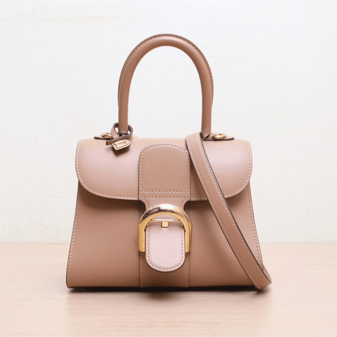 99新  全18199拆小花柳 P253187365  Brillant MINI 奶茶色 金扣