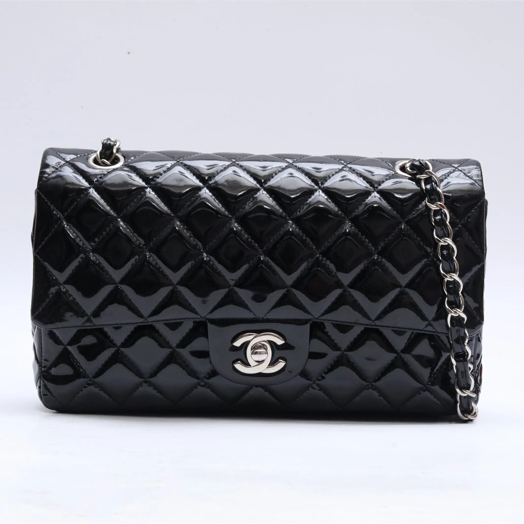 99新 Chanel/香奈儿 小花璐璐P224621991CF 中号 漆皮 14开