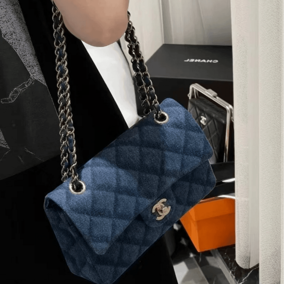 99新 Chanel/香奈儿 小花Jerry P243653836CF Classic Flap 链条