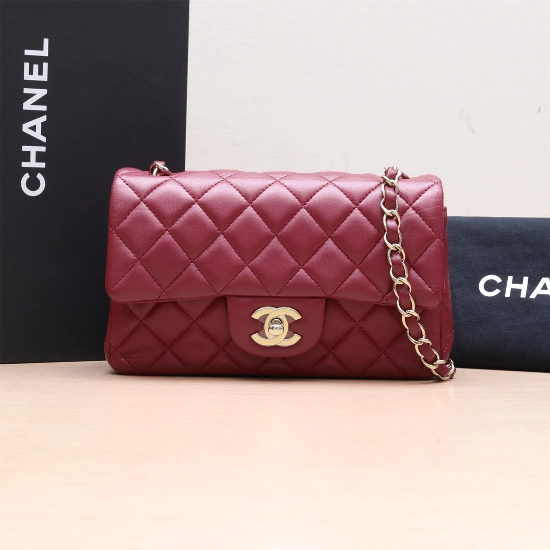 95新 Chanel/香奈儿 小花璐璐P224307888 CF 大Mini 23开