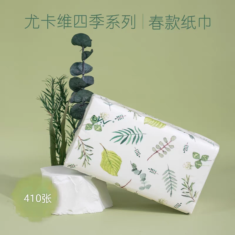 401474-［绿叶410张纸巾］