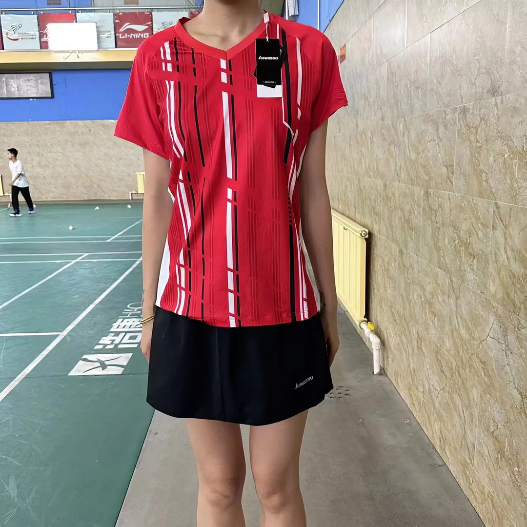 kawasaki/川崎川崎kawasaki羽毛球女款夏季透气运动时尚球员春夏