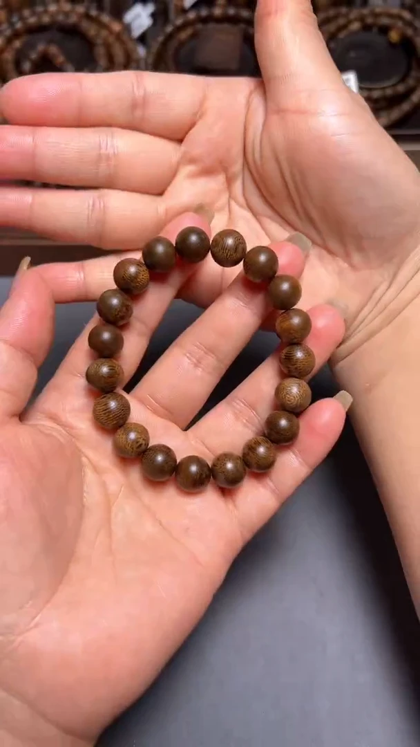 【闪购商品】沉香手串白棋1.0+单圈圆珠