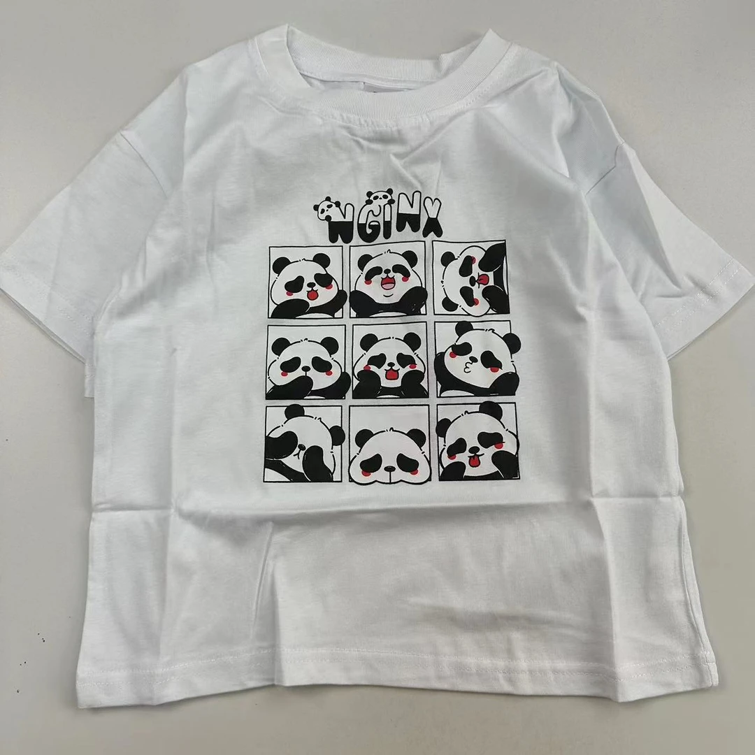 儿童时尚帅气纯棉夏款韩印花短袖童装上衣 36077