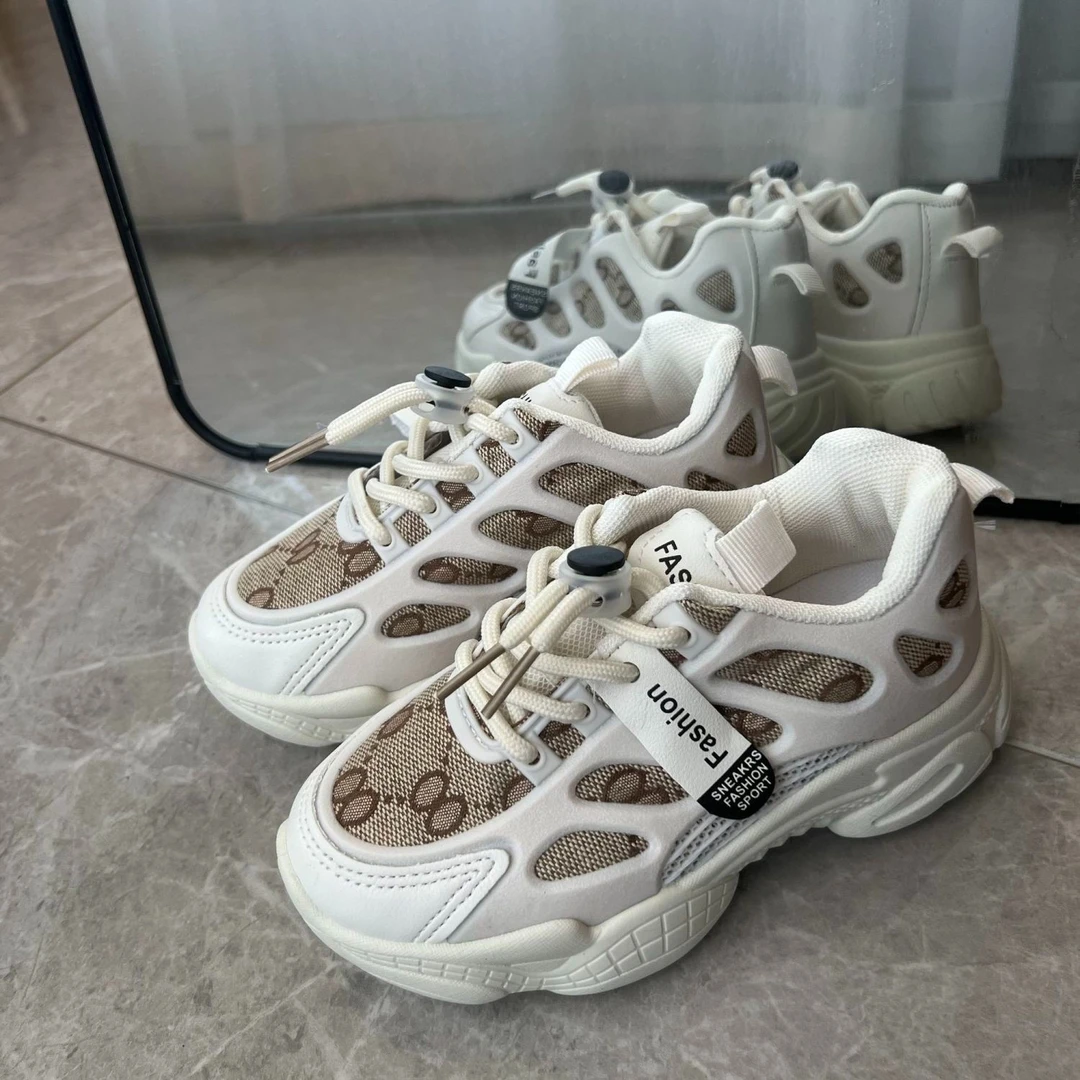 2022春季新品时尚儿童老爹鞋小中大童ins韩版百搭休闲运动鞋亲子