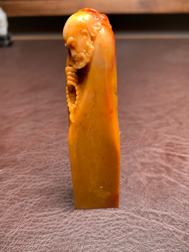 寿山石马背杜林印章