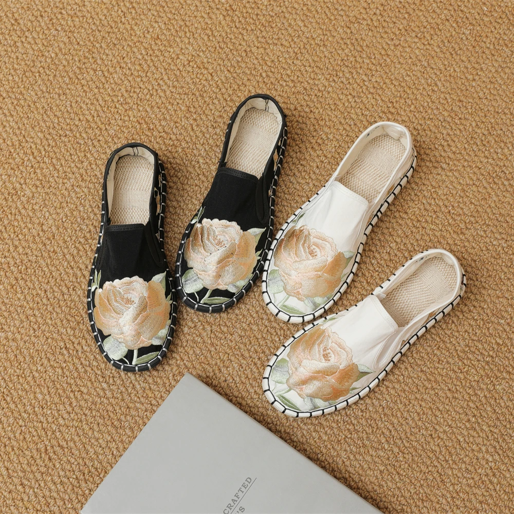 布仆风华手工千层底老北京布鞋春夏透气软底平底休闲民族风绣花鞋