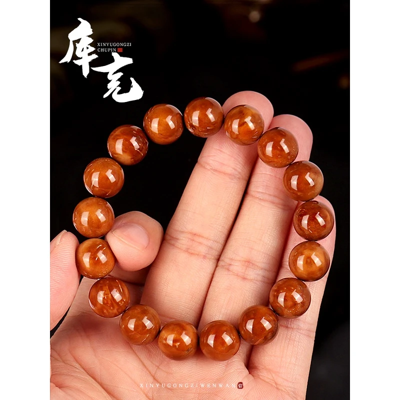 精品高抛库克圆珠光珠单圈手串库克菩提念珠佛珠文玩男女士手串