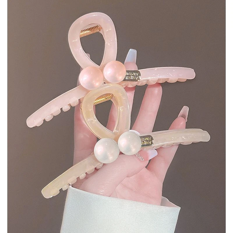 网红发卡女高级感夹子头饰发夹后脑勺大号鲨鱼夹春夏气质发饰简约