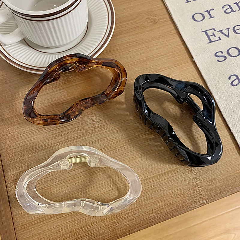 大号云朵抓夹高级感夏季后脑勺盘发发抓简约复古夹子头饰发夹