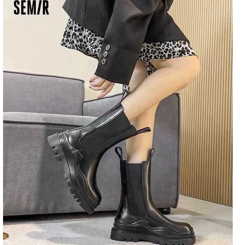 146035女士马丁靴女靴休闲切尔西靴子