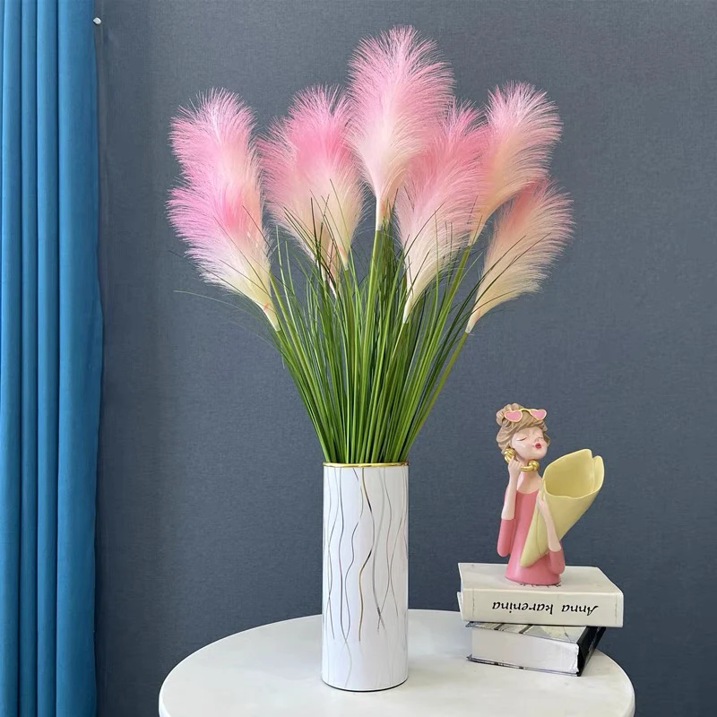 网红芦苇花仿真花客厅电视柜摆设花束婚庆居家装饰花绿植假花包邮